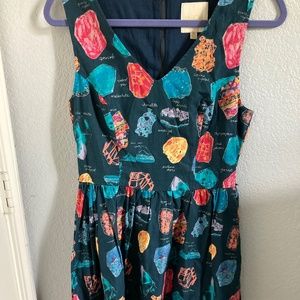 ModCloth Geo-print Flare Dress